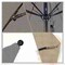 California Umbrella 9' Black Aluminum Market Patio Umbrella, Sunbrella Spectrum Dove 194061335093 - alternate 2